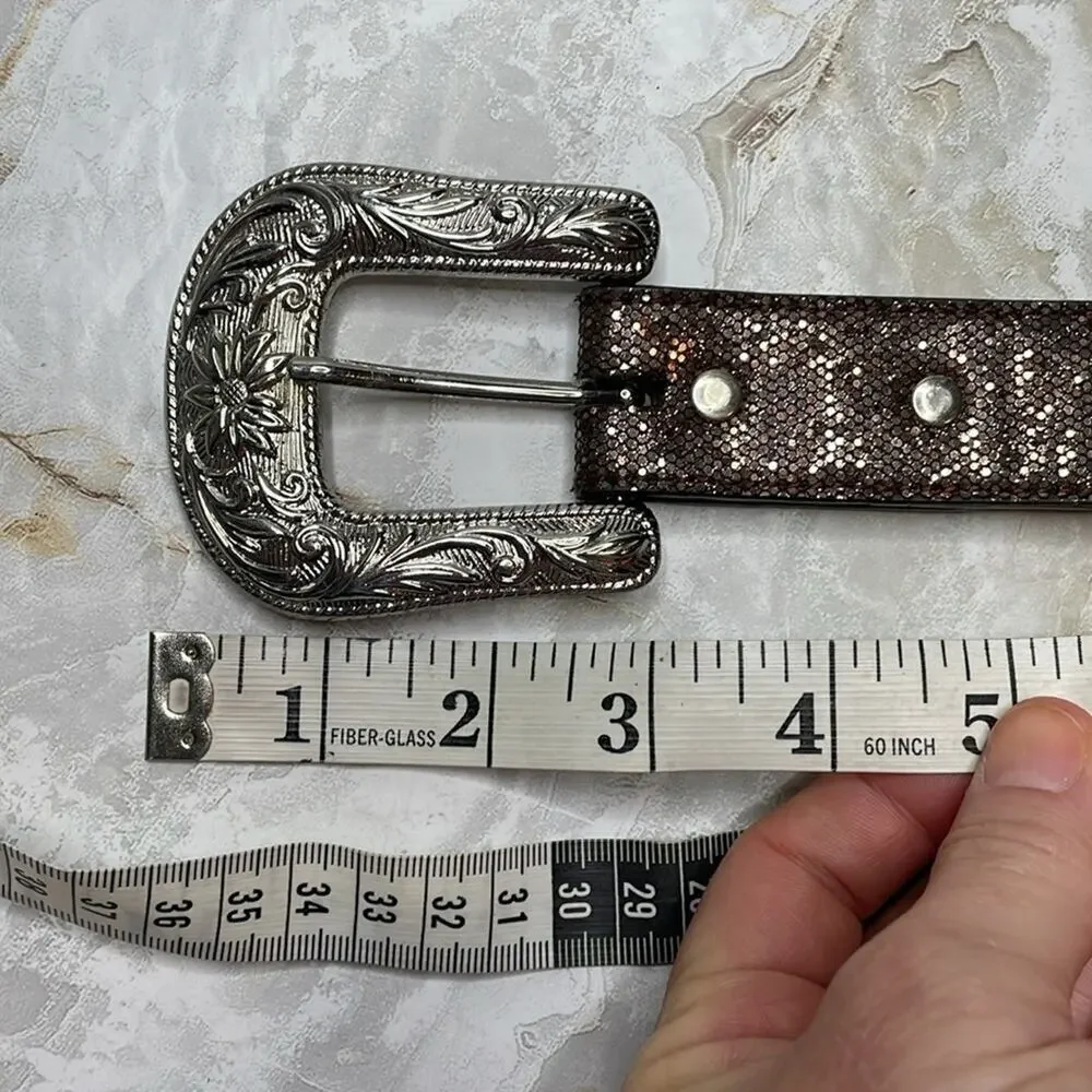 3D Western/Cowgirl Y2K McBling Glam Studded Belt